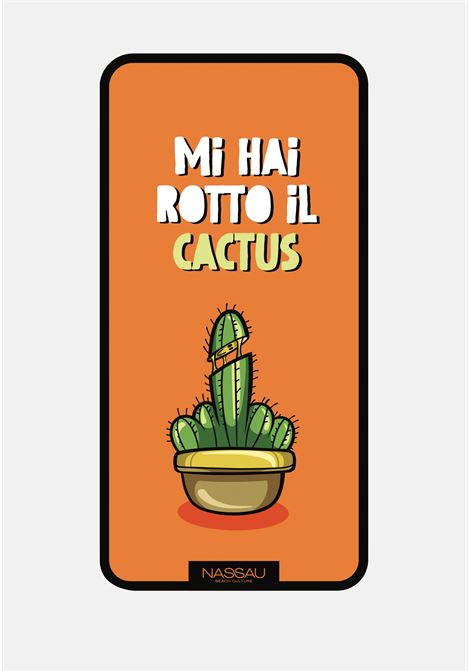Orange Cactus beach towel for men and women NASSAU BEACH CULTURE | MI HAI ROTTO IL CACTUS.